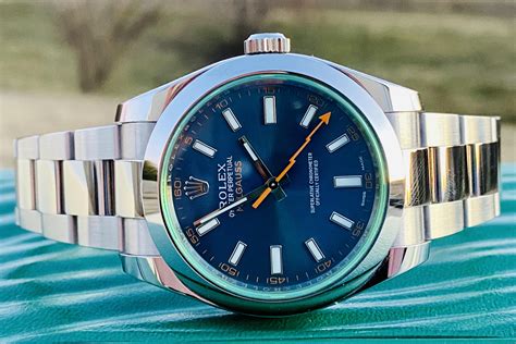 rolex model 116400|Rolex milgauss 116400gv blue dial.